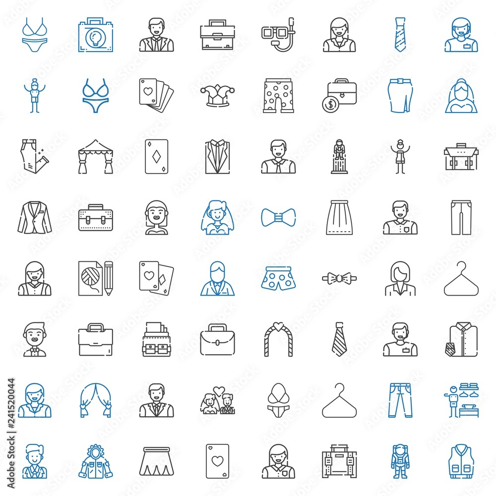suit icons set suit icons set