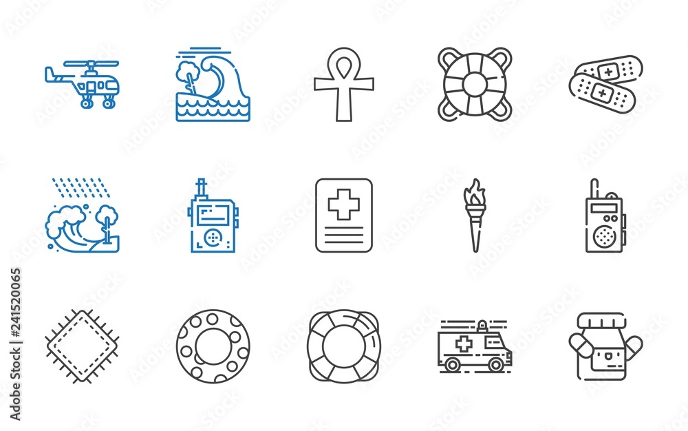 emergency icons set emergency icons set