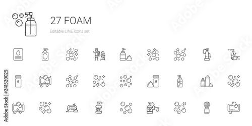 foam icons set
