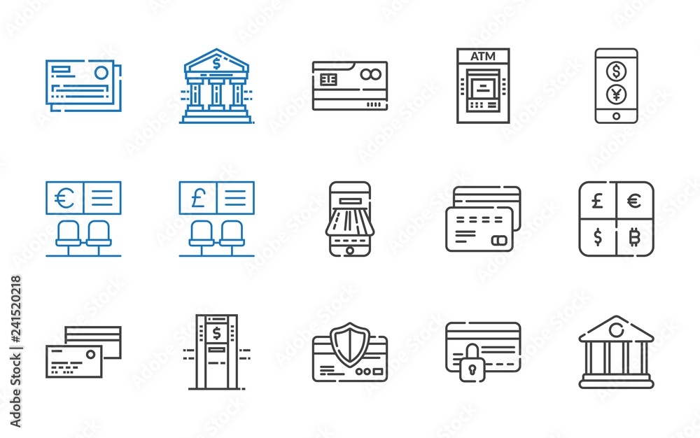 atm icons set atm icons set