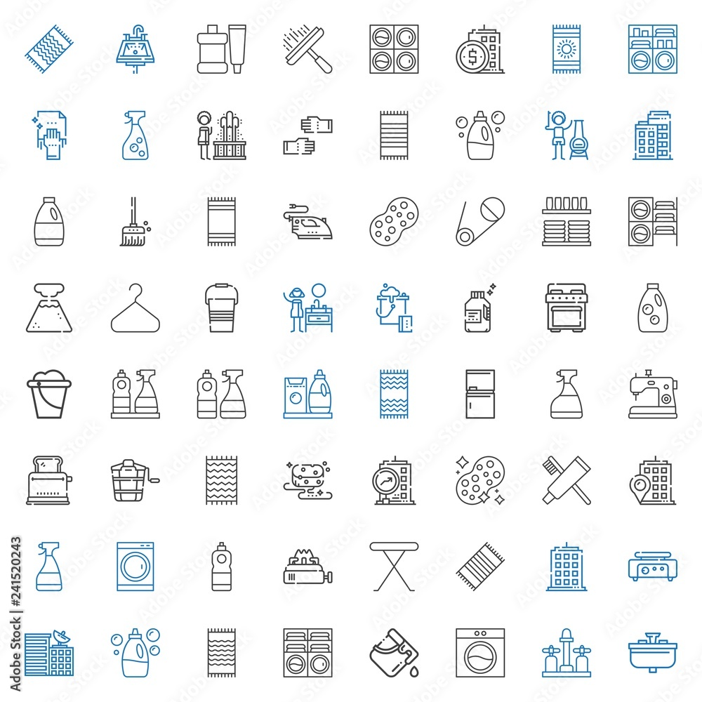 Obraz premium household icons set