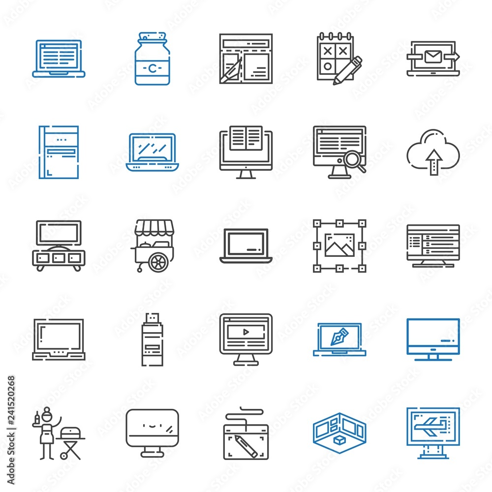 tablet icons set tablet icons set