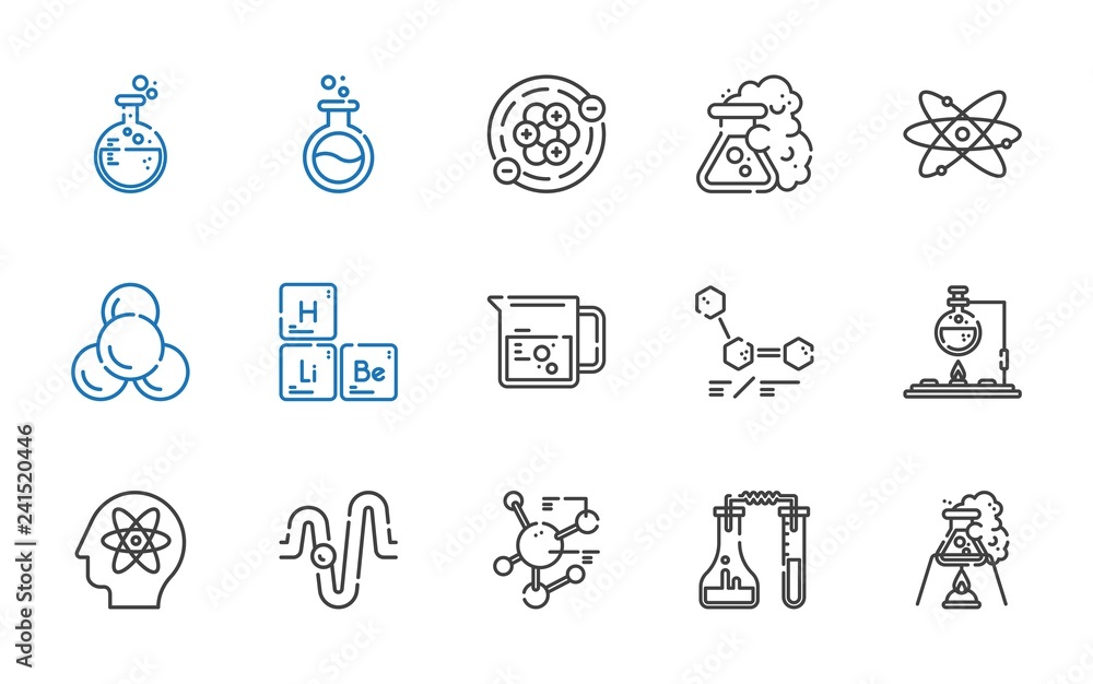 atom icons set atom icons set