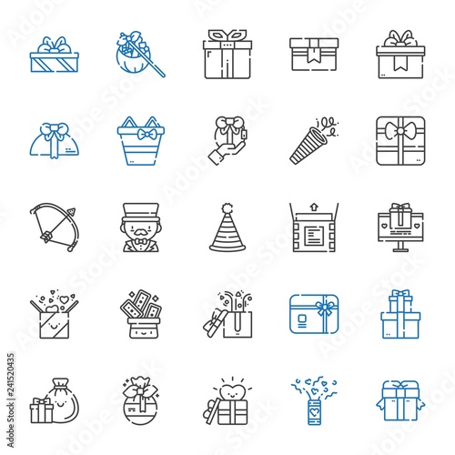 surprise icons set