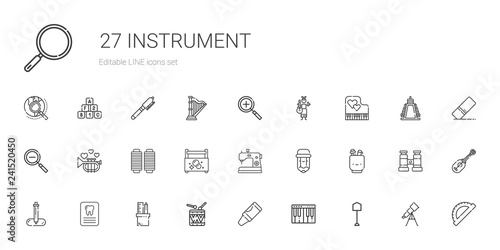 instrument icons set