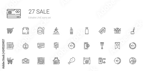 sale icons set