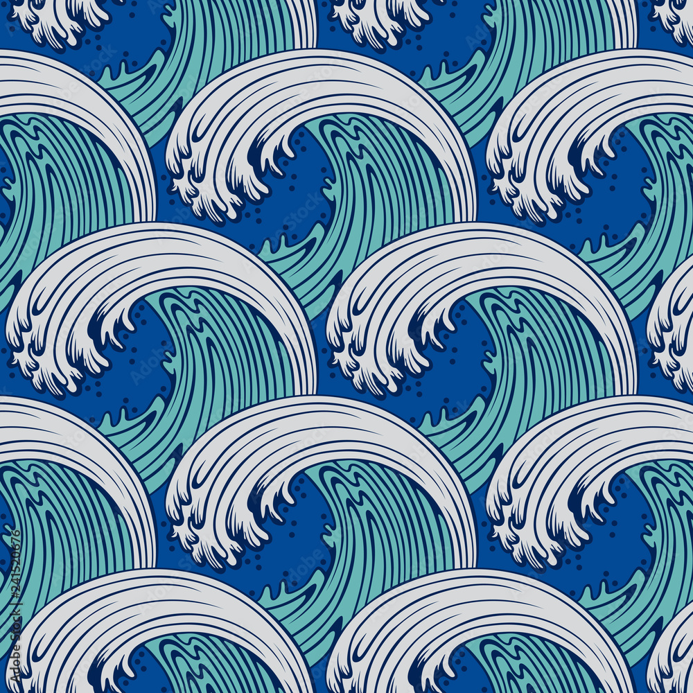 Japanese Sea Wave Pattern Japanese Sea Wave Pattern