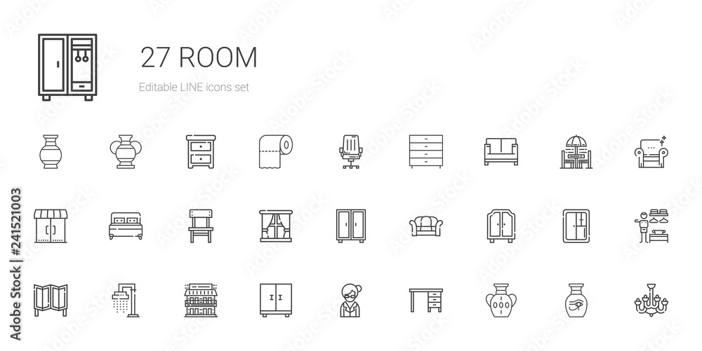 room icons set room icons set