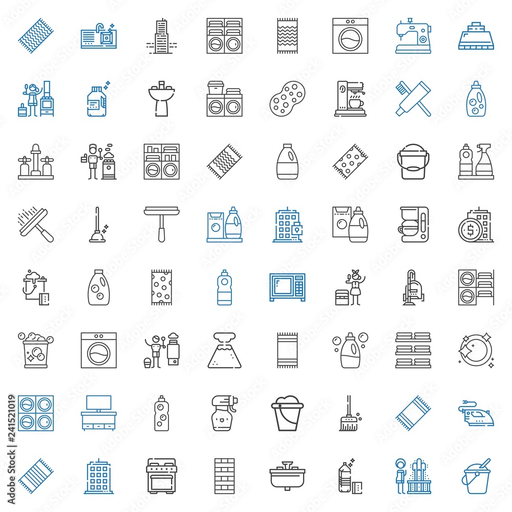 household icons set household icons set