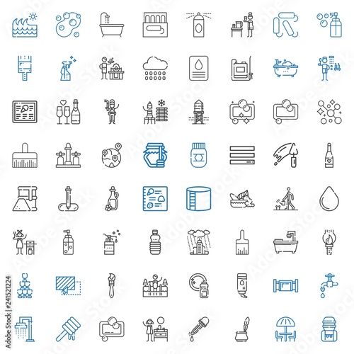 drop icons set