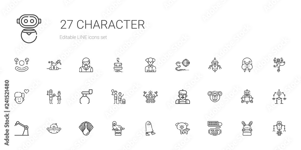 character icons set character icons set