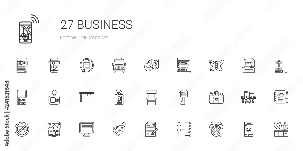 business icons set business icons set