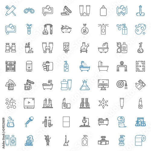 tube icons set
