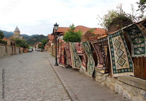 Beautiful view of the city of Mtskheta photo