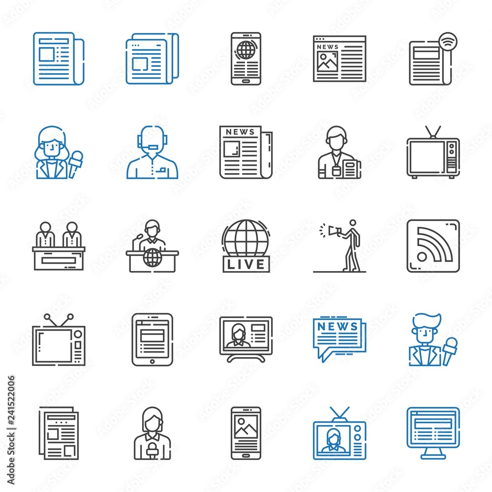 news icons set news icons set