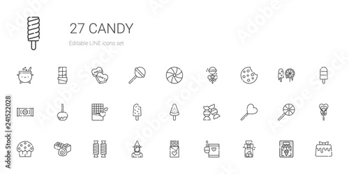 candy icons set
