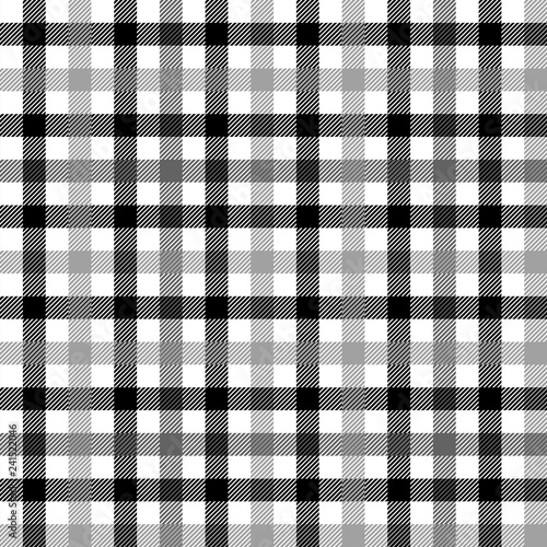 Black white and gray tartan...
