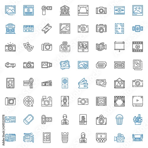 film icons set