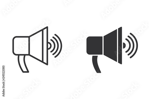 Microphone vector icon vector icon for graphic and web design.