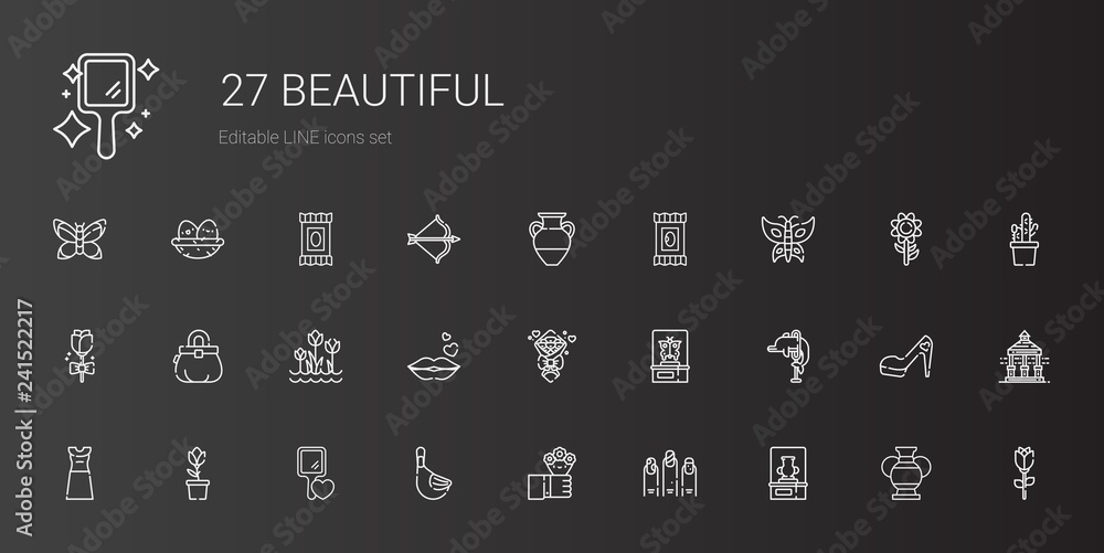 beautiful icons set beautiful icons set
