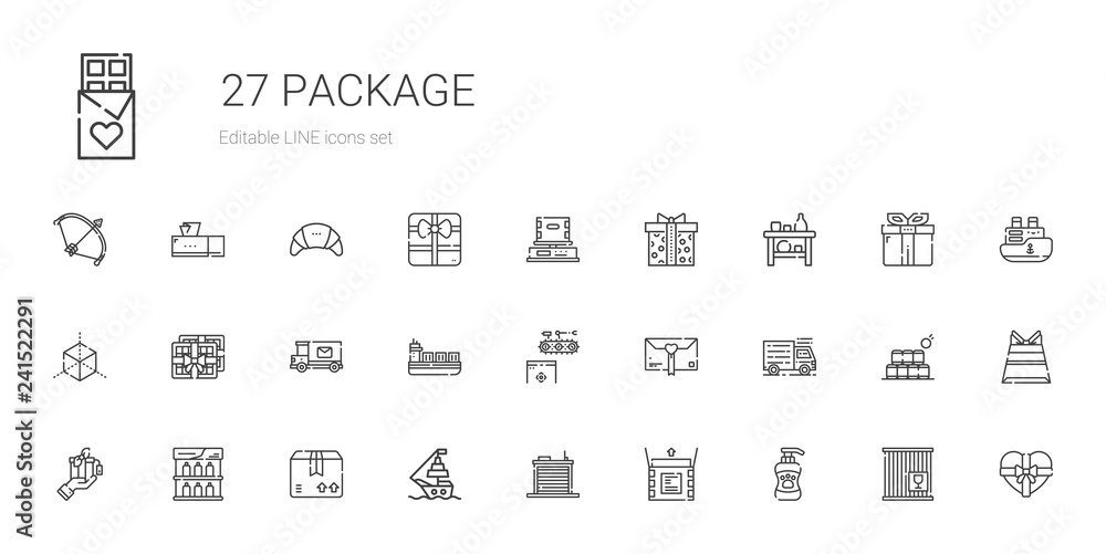 package icons set package icons set