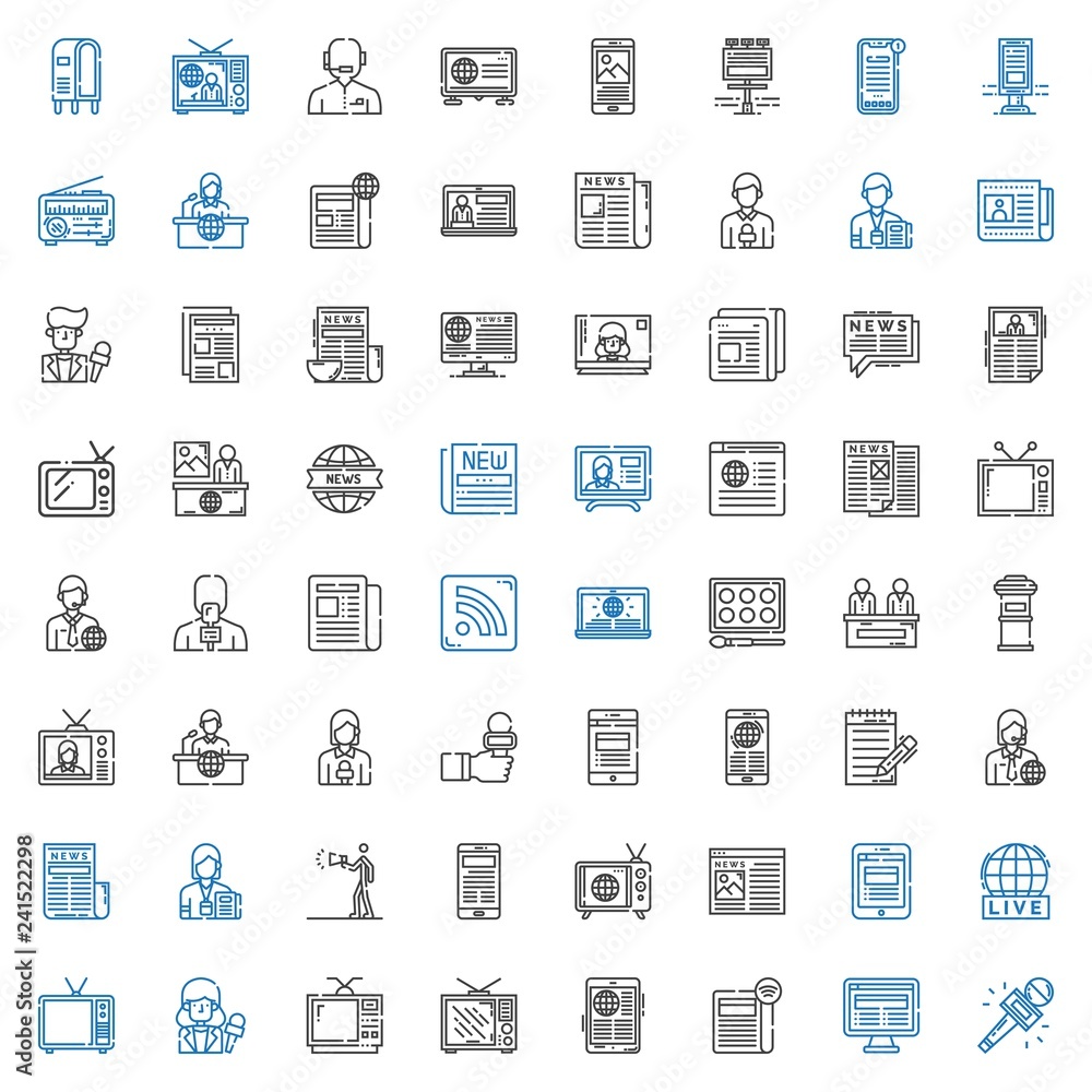 news icons set news icons set