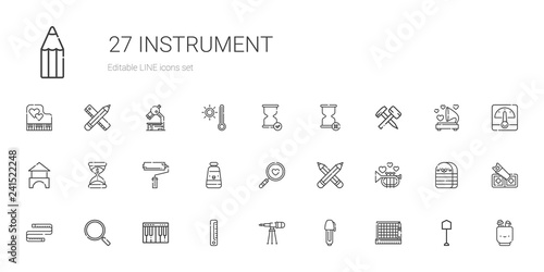 instrument icons set