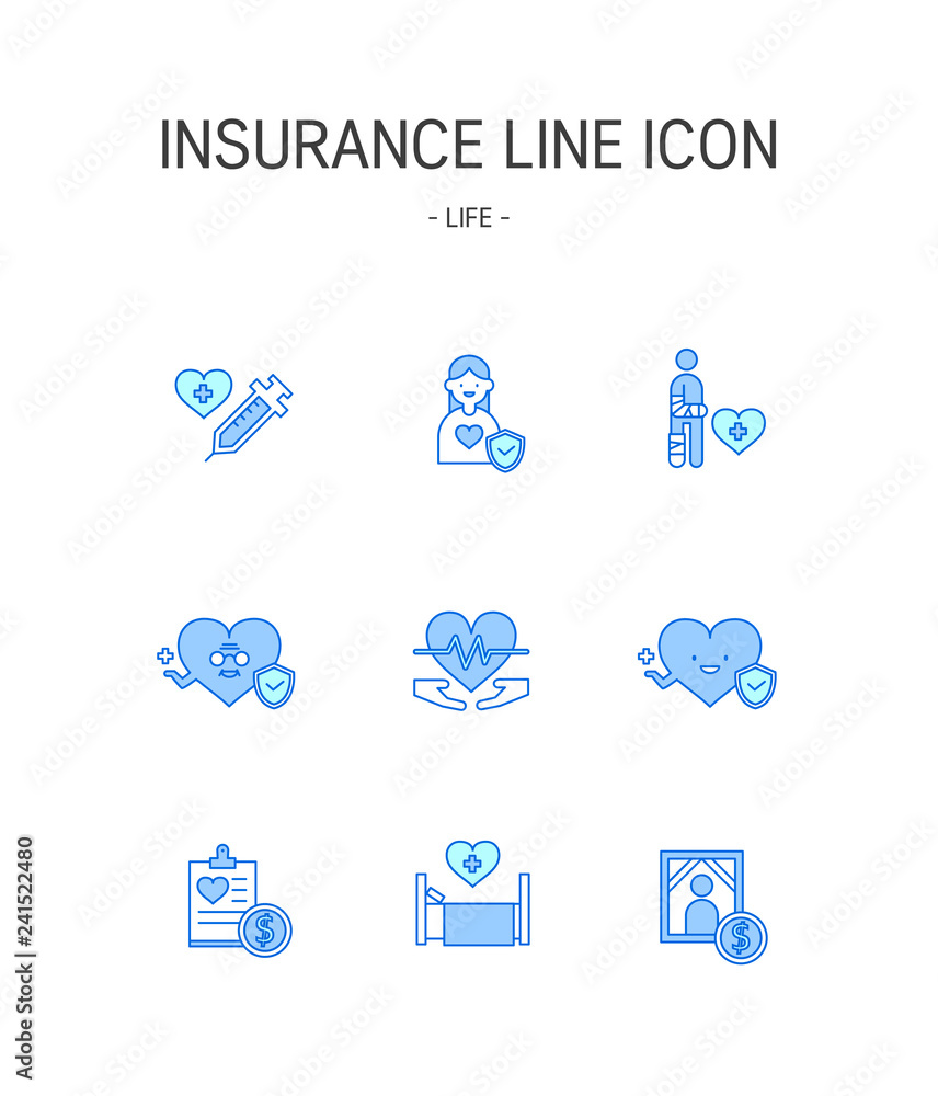 Insurance Icon set Insurance Icon set
