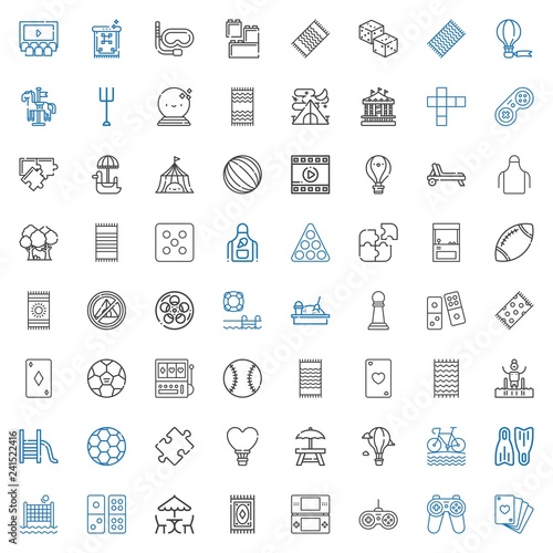 leisure icons set