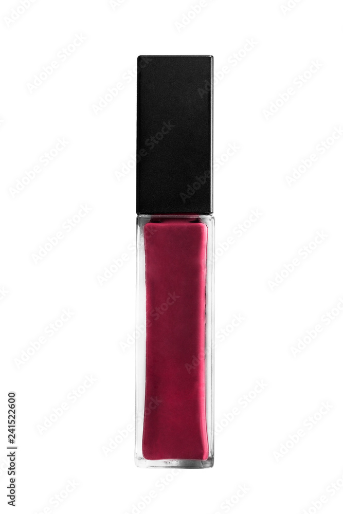 Obraz premium Burgundy lipstick isolated