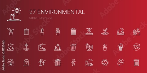 environmental icons set