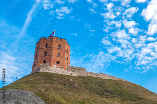 Tower of Gediminas in Vilnius, Lithuania. Historic symbol of Vilnius and Lithuania