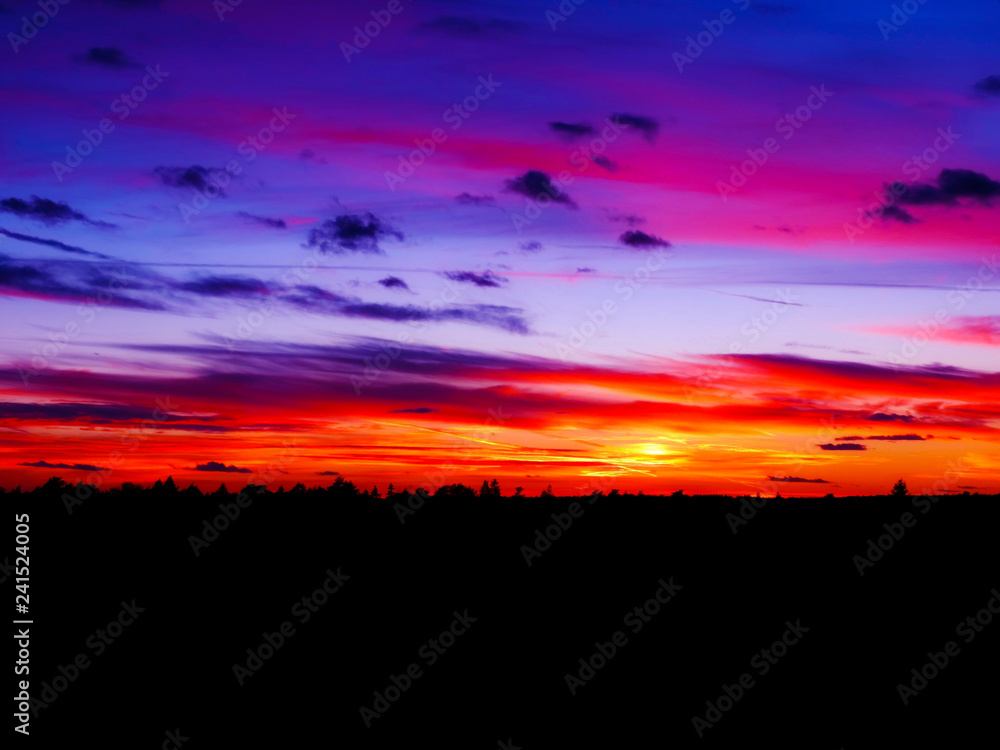 Fototapeta premium crimson sunset