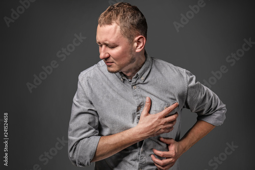 Man having panic attack on ...
