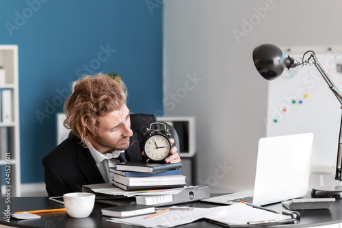 Stressed businessman missin...