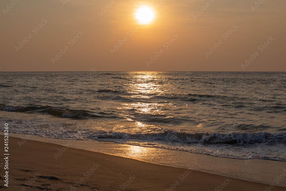 sunset on beach