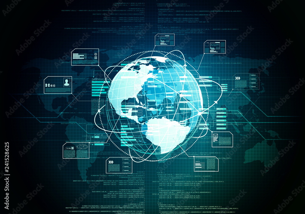 Big data technology internet concept Big data technology internet concept
