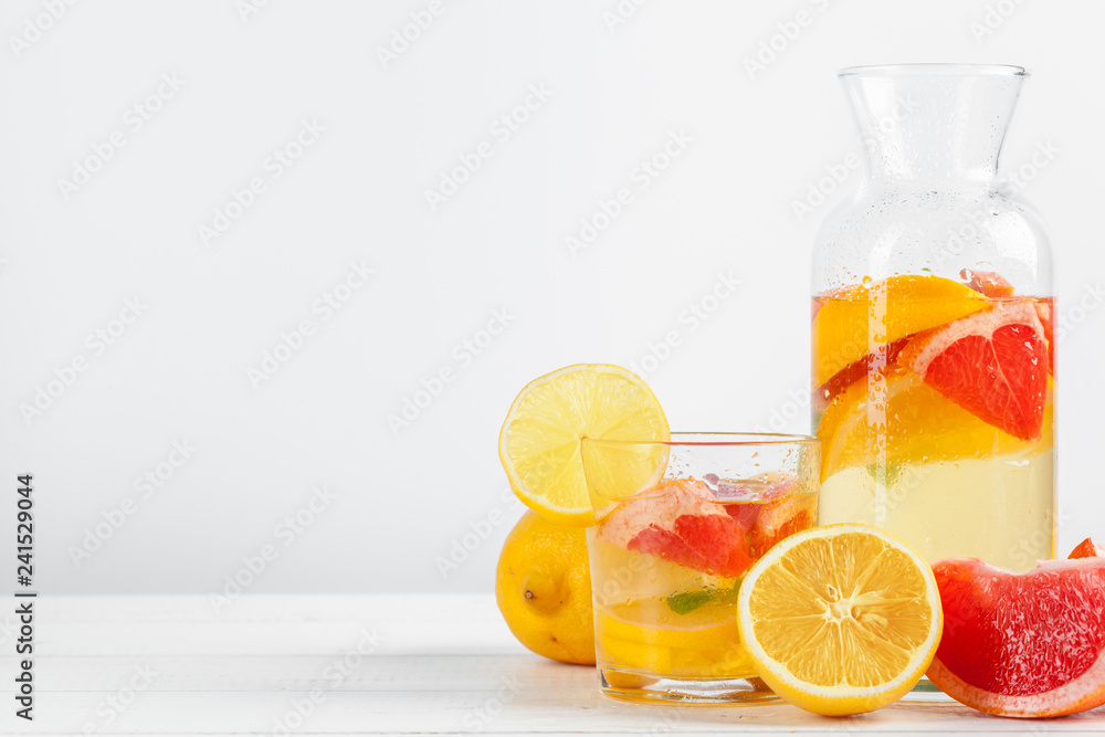 Fototapeta premium Citrus lemonade,summer drink.