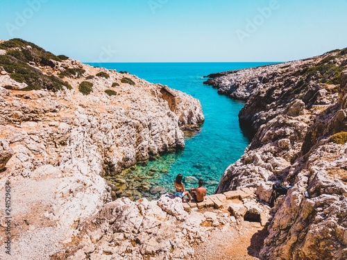 Fototapeta Naklejka Na Ścianę i Meble -  exotic beach in Crete / Grece