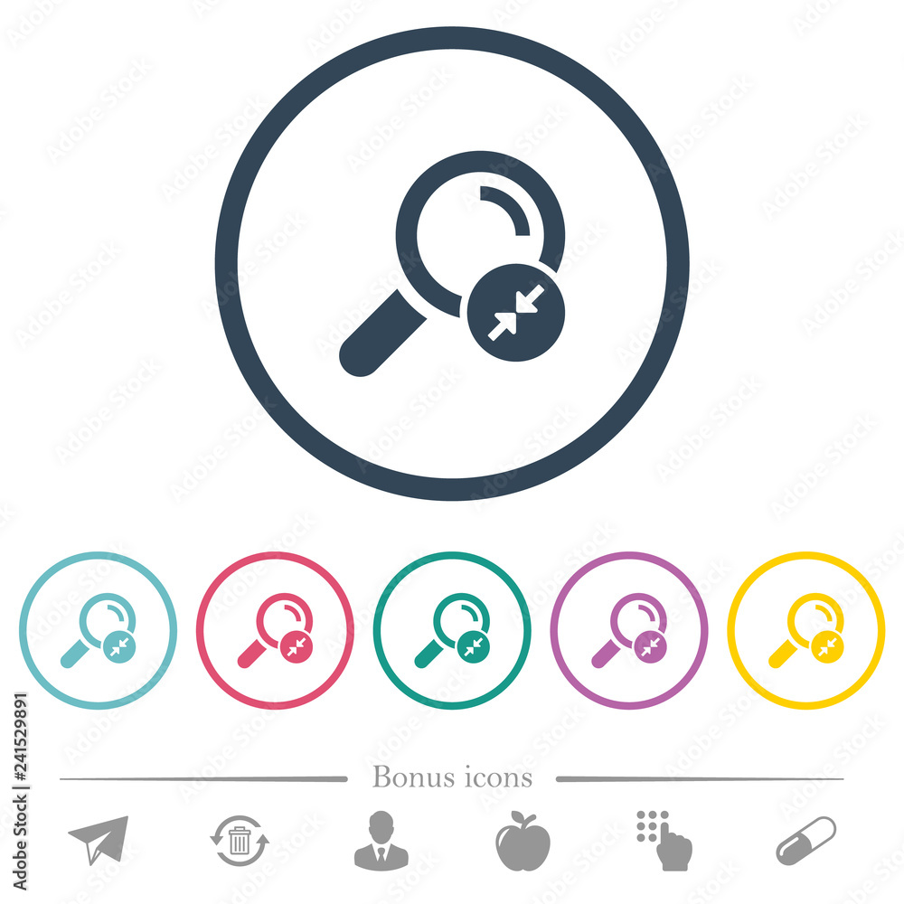 Narrowing search results flat color icons in round outlines Narrowing search results flat color icons in round outlines