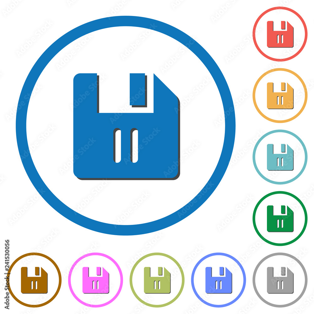 File pause icons with shadows and outlines File pause icons with shadows and outlines
