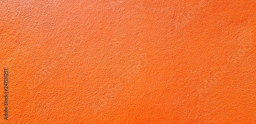 Orange painted wall for background - Art wallpaper, Surface of floor, Concrete, Cement and Painted and decorated background concept 