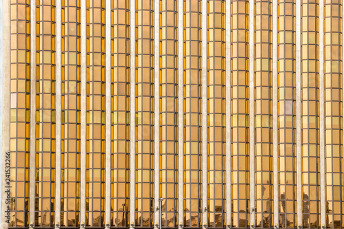 Gold facade from this financial offices building