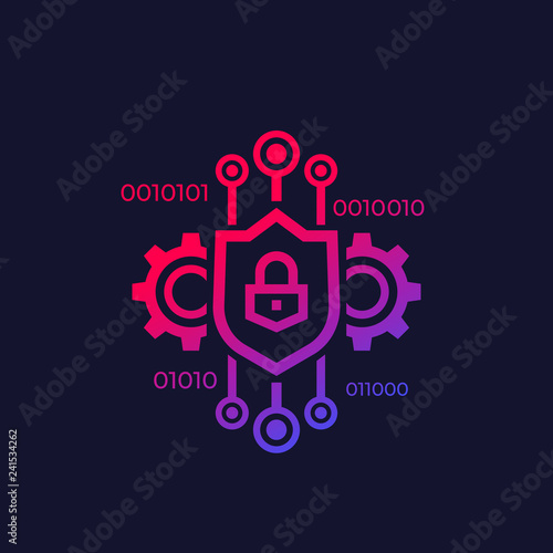 encryption and encrypted data, vector