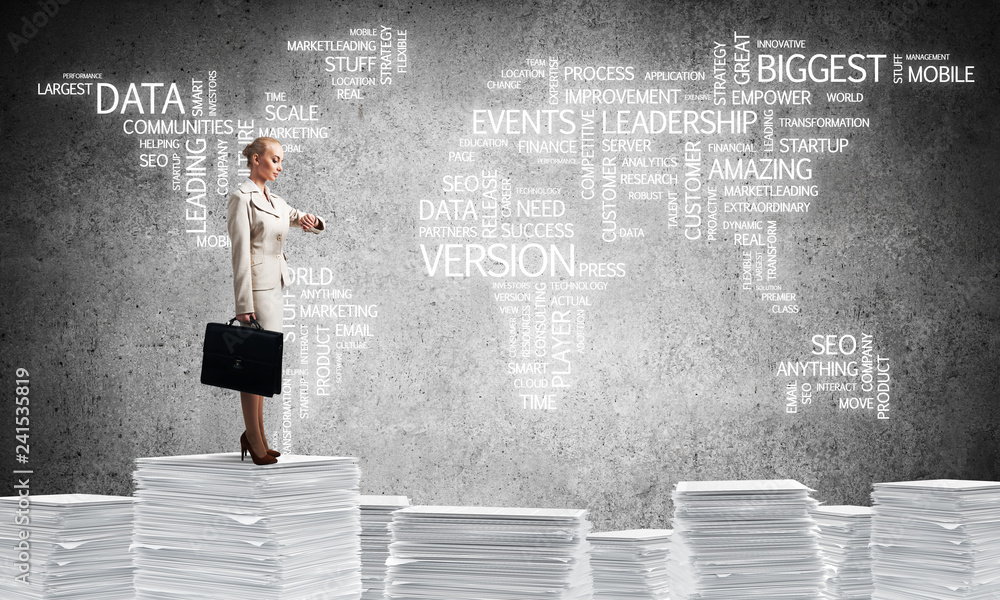 Successful confident business woman in suit. Successful confident business woman in suit.