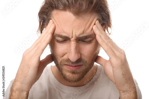 Young man suffering from he...