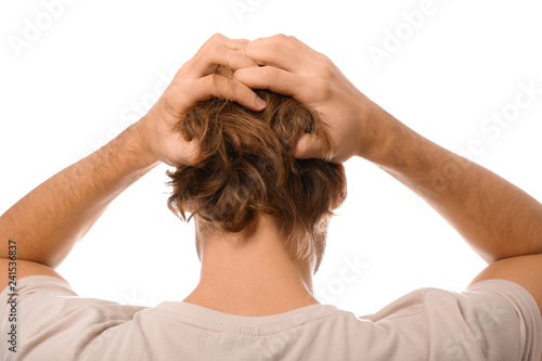 Young man suffering from he...