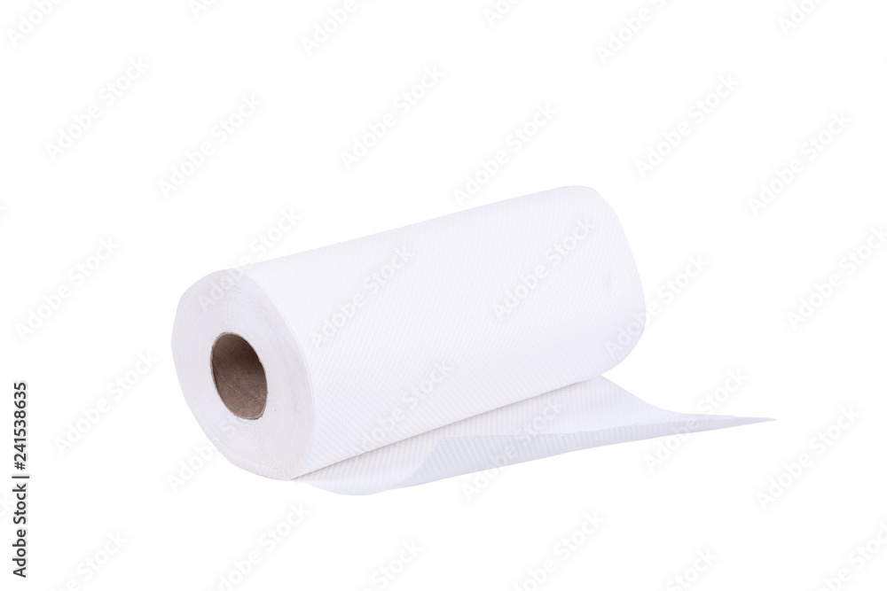 tissue roll on white background with clipping path tissue roll on white background with clipping path