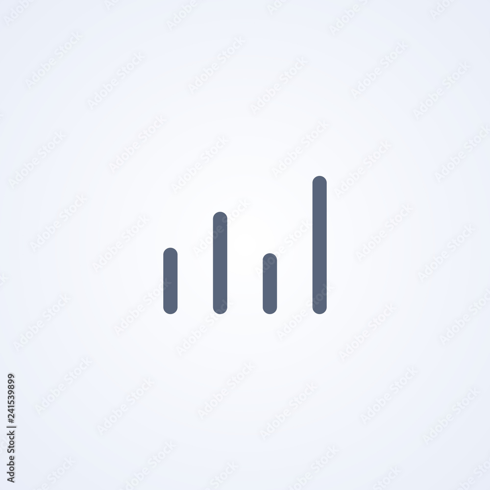 Graph, chart, vector best gray line icon Graph, chart, vector best gray line icon