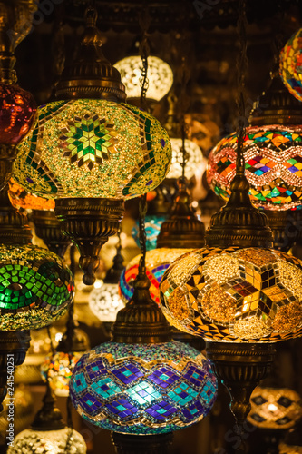 Traditional Turkish lamp decoration